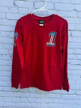 Harley-Davidson Grand Canyon AZ Red Long Sleeve Graphic Tee